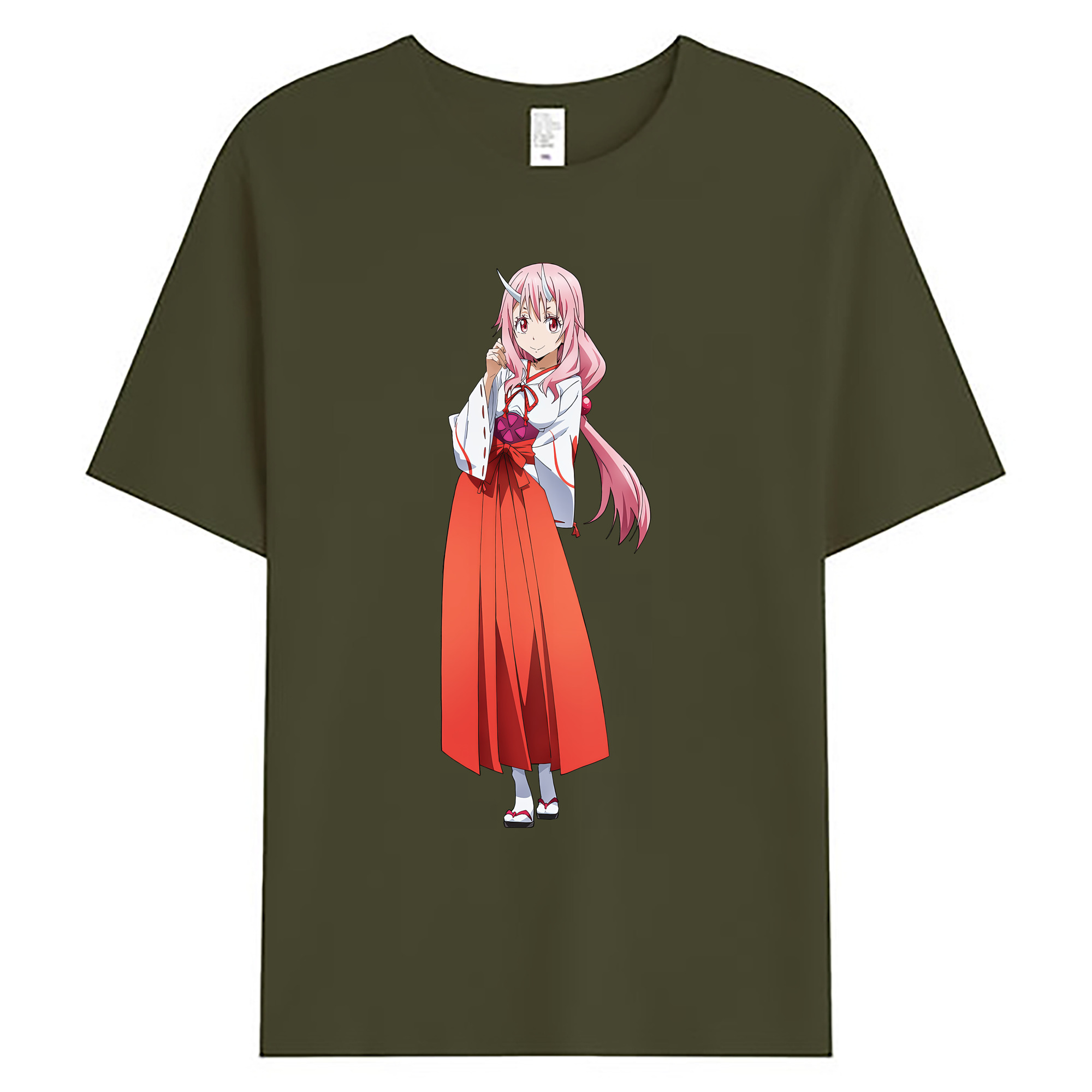 （画像用） 転スラ Regarding Reincarnated to Slime 綿100％ メンズ半袖Tシャツ｜肌触りやわらか＆通気性